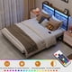 thumbnail image 4 of Base Cama Flotante - con Luces LED Ajustables, Plataforma de Metal con Listones de Acero Resistente con Soporte, no Necesita somier, fácil de Montar, 4 of 8
