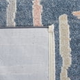 thumbnail image 6 of SAFAVIEH Blair Sorrel Geometric Striped Machine Washable Area Rug, 6'7" x 6'7" Round, Blue/Multi, 6 of 8
