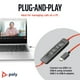 thumbnail image 4 of Auriculares con cable Poly Blackwire 3220 con cancelación de ruido USB-C, 4 of 5