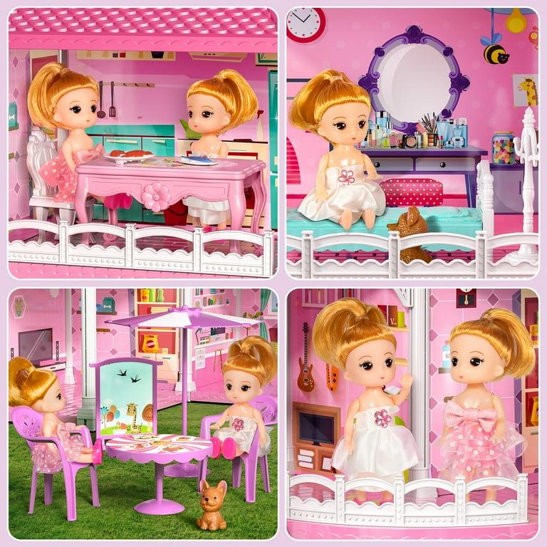 Pink Girls Restaurant House Compatible with Friends Construction  Educational Toy for Girls Age 6-12 and Up 545 PCS