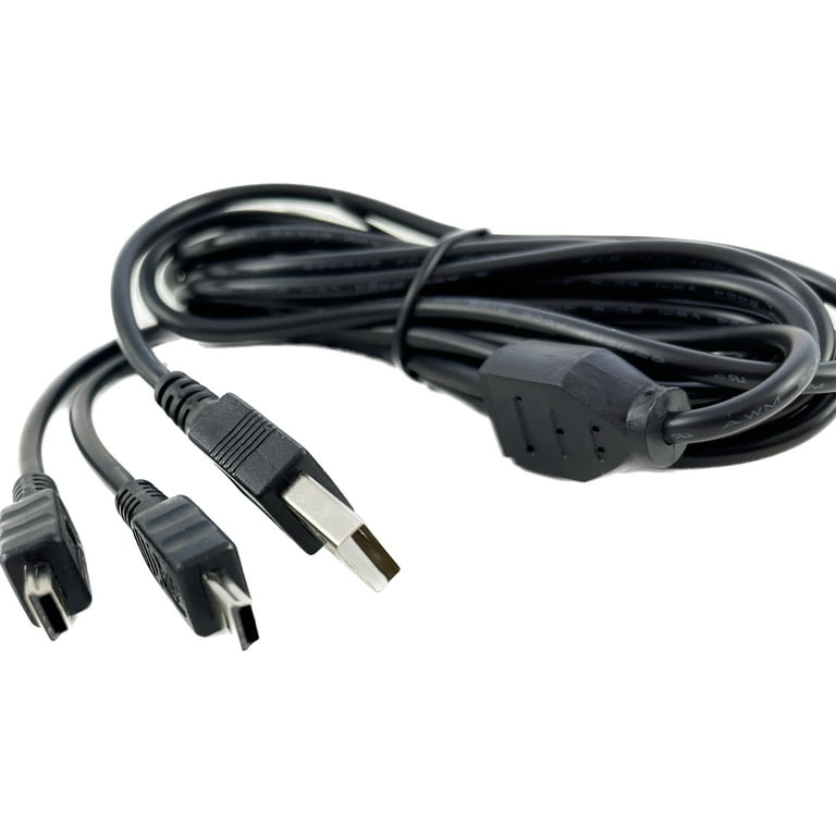 OMNIHIL 10FT-MINI-USB Splitter Cable Compatible with Zoom L8