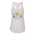 thumbnail image 2 of Wild Bobby All Star Cheerleading Megaphone Girl Sports Women Racerback Tank Top, White, Large, 2 of 5