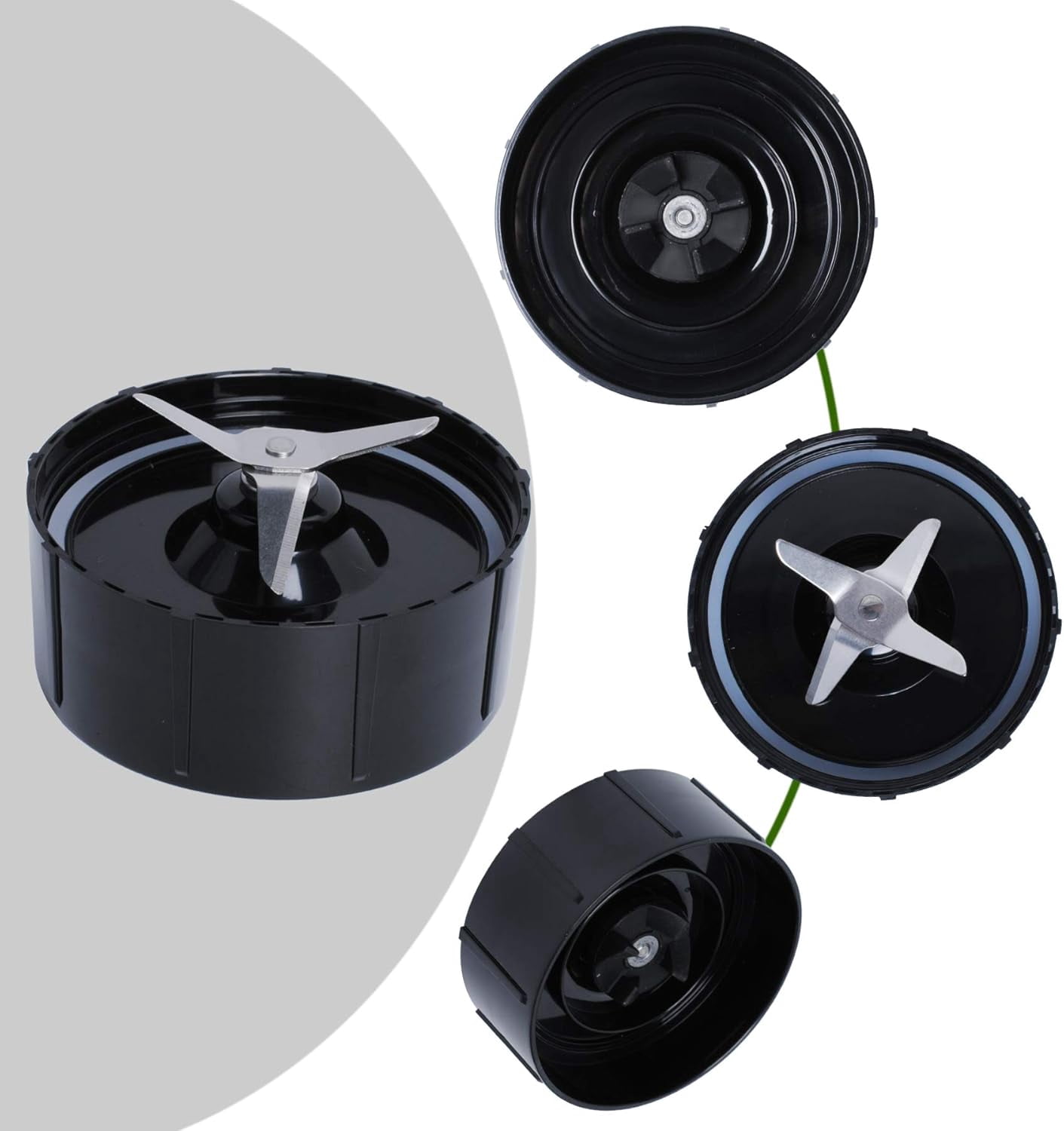 (Pack Of 2)Cross Blade Blender Magic Bullet Replacement Parts,Compatible with Magic Bullet 250W MB1001 Series With Gaskets Replacement Blender Part
