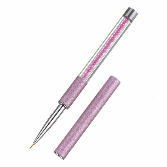 Fabiurt Pearl Bar Nail Polish Pull Pen Durable Nylon Wool Nail Polish Pen Color Painting Pen Flower Pen Point Drill Drawing Brush Pen