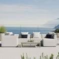 thumbnail image 3 of Modway Saybrook Outdoor Patio Upholstered 6-Piece Sectional Sofa in White, 3 of 13