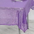 thumbnail image 2 of Efavormart 54" x 54" Wholesale Premium Purple Table Cover Sparkly SEQUIN Square Tablecloth For Banquet Wedding Party, 2 of 6