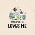 thumbnail image 4 of Inktastic Zebra My Abuela Loves Me Boys or Girls Baby T-Shirt, 4 of 5