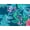 Mediterranean Floral, variant on Women's Plus Size Chlorine-Resistant Crewneck Relaxed-Fit Swim Tee