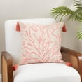 thumbnail image 4 of Elegant Embroidered Coral Down Filled Pillow, 4 of 5