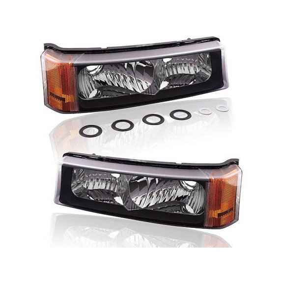 Turn Signal Light Set - Compatible with 2003, 2005 - 2006 Chevy Silverado 1500 HD