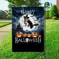 thumbnail image 3 of Happy Halloween Saint Bernard Witch Pumpkins Bats Garden Flag 12x18in Double Sided St Dog Lover Outdoor Decor - 13012, 3 of 5