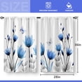 thumbnail image 3 of dinii Farmhouse Country Wood Kitchen Curtains - Wooden Barn Door Vintage Short Tier Curtains Over Sink Natural Rustic Farm Decor Rod Pocket Window Drapes 36 Inch Length 2 Panel Set, 28"x36", 3 of 5