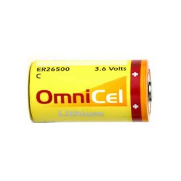 Omnicel Batterie au Lithium Primaire 3,6 Volts C 8500 mAh (LS26500 et ER26500)