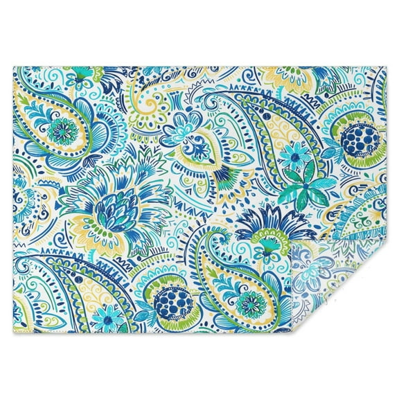 Rectangle Waterproof Tablecloth 60×84 Inch,Bohemian Style Reusable Indoor/Outdoor Durable Table Cover for Party Kitchen Dinner Room Decor