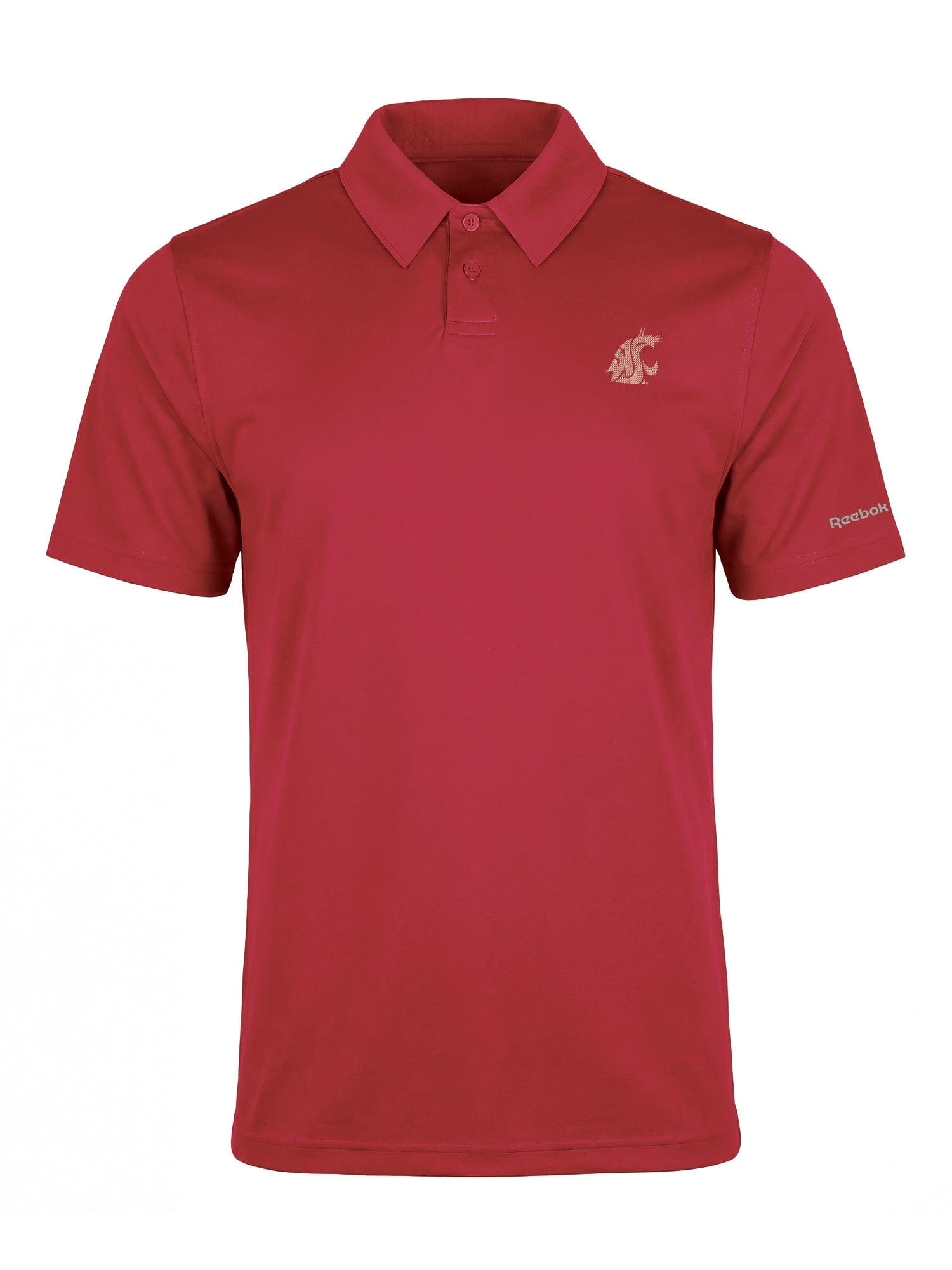 Washington State Cougars Reebok Mens Short Sleeve Polo Shirt