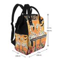 thumbnail image 2 of Honeii Halloween Flamingos Pattern Mummy Diaper Bag Backpack Durable Maternity Baby Nappy Casual Shoulder Bags Travel Hiking Outdoor Pack, 2 of 6