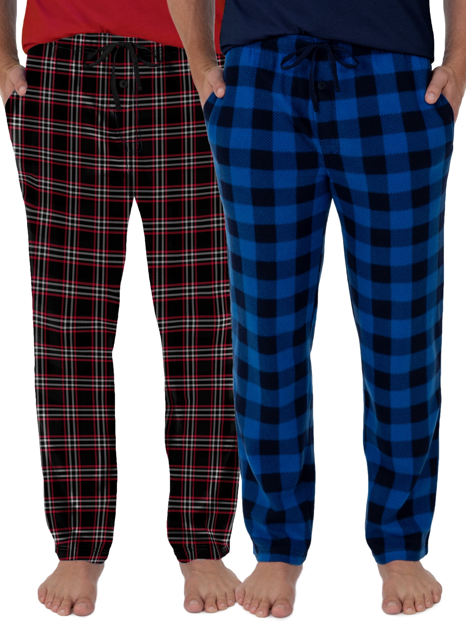 Fruit of the Loom Men's 2pack Fleece Sleep Pant Combo