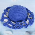 thumbnail image 4 of Dsseng Sweet Girls Crochet Ruffled Brim Bucket Hat Cute Ladies Fisherman Hat Exaggerated Style Teens Winter Windproof Hat, 4 of 21