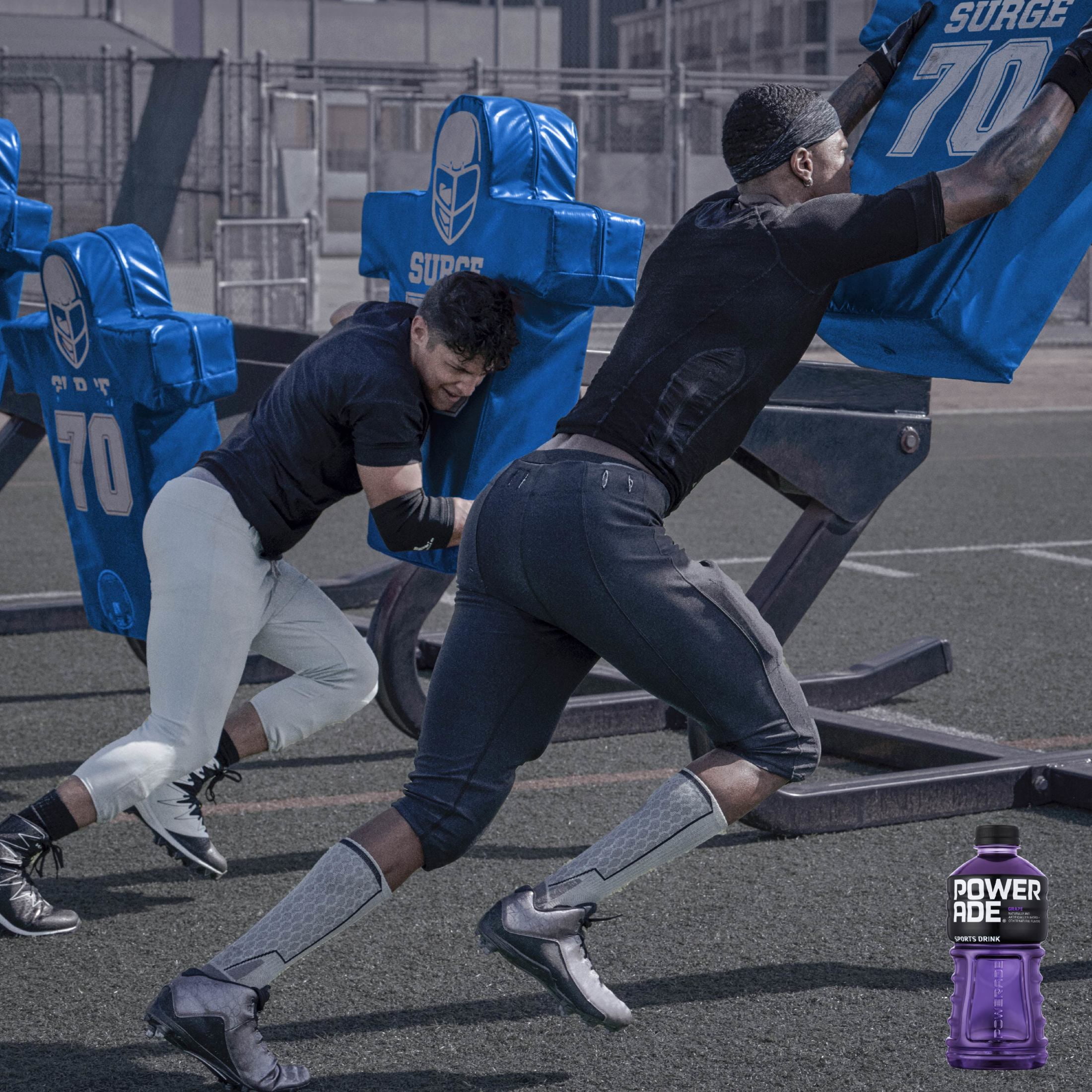 POWERADE Grape, ION4 Electrolyte Enhanced Fruit Flavored Sports Drink w/ Vitamins B3, B6, and B12, Replenish Sodium, Calcium, Potassium, Magnesium, 32 fl oz
