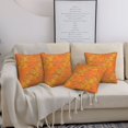 thumbnail image 7 of Throw Pillow Covers Set of 4 Cute Cantaloupe Citrus Color Soft Decorative Pillowcase for Couch Living Room Bed Sofa, Square Pillow Covers Pillow Protector with Zipper, Home Decor 18"x18", 7 of 7