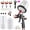 Black, variant on A610 LVLP Kit with 1.3/1.7/2.0mm Nozzle & Water Regulator, Automotive Sprayer, Air for & House, Furniture, Fence, Primer and Top Coat
