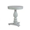 thumbnail image 4 of Linon Bree Table d'Appoint Ronde en Bois 20 Pouces P x 24,5 Pouces H avec Base Piédestal Tournée, Gris, 4 of 9