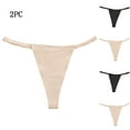 thumbnail image 1 of Timegard String 2 Pcs pour Femmes Culottes String Taille Basse sous-Vêtements Confort Respirants Culottes Invisibles, 1 of 6