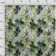 thumbnail image 2 of oneOone Cotton Jersey Black Fabric Tropical Leaves Fabric For Sewing Printed Craft Fabric By The Yard 58 Inch Wide, 2 of 4