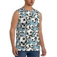 thumbnail image 2 of Balery Football Soccer Ball Camisetas sin mangas para hombre, absorbe la humedad y protege contra el mal olor.-XX-Large, 2 of 7