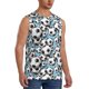 thumbnail image 2 of Fotbe Football Soccer Ball Men's Camiseta sin Mangas Estampada para Hombres, Playera Casual para Gimnasio, Entrenamiento, Playa-Medium, 2 of 7