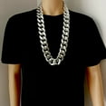 Travelwant Men's Chunky Necklace, Rapper Fake Gold Chain 90s Hip Hop