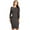 Charcoal/Black, variant on YELETE Women's Color Block Contrast Midi Dress, Camel / Black, L