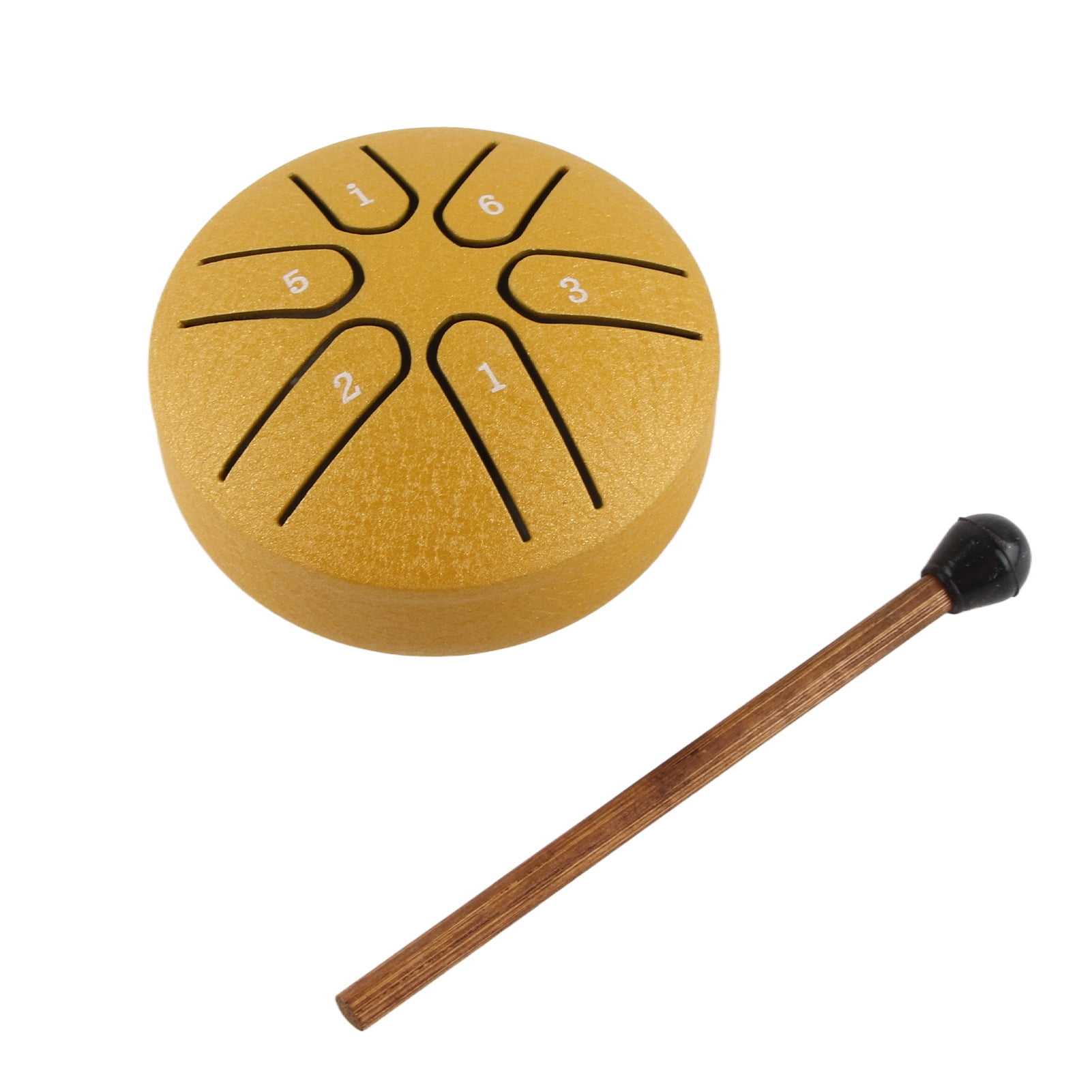 Mini Handpan Drum, 6 Note Percussion Instrument w/Stick, Soothing  Relaxing Sounds