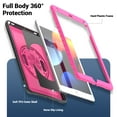 thumbnail image 3 of Allytechgroup iPad A16 Case 11" 11th Gen 2025, iPad 10th Gen Case 10.9" 2022, Rotating Kickstand Shockproof Hand Strap + Shoulder Strap Drop Protection Rugged Case for iPad 11th 10th Gen,Rose, 3 of 11