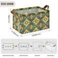 thumbnail image 7 of Yayeee Foldable Storage Basket for Shelves with Handles Set of 2 Waterproof Cloth Bins, Geometric Patterns, 7 of 7