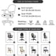 thumbnail image 3 of Nvzi Office Desk Chair Seat Covers Stretch Water Resistant Jacquard Computer Chair Seat Cushion Slipcovers-White, 3 of 3