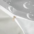 thumbnail image 3 of Homewish Psychedelic Stars Moon Twin Duvet Cover, White Gray Twin Bedding, Gray Reversible 2 Pieces, 1 Duvet Cover and 1 Pillowcase, 3 of 5