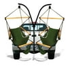 Hammaka Hammocks Trailer Hitch Stand with Wood Dowels Cradle Chair Combo-Color:Hunter Green