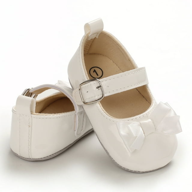 Faithtur Chaussures de Princesse Filles Couleur Unie Nœud Chaussures de Marche