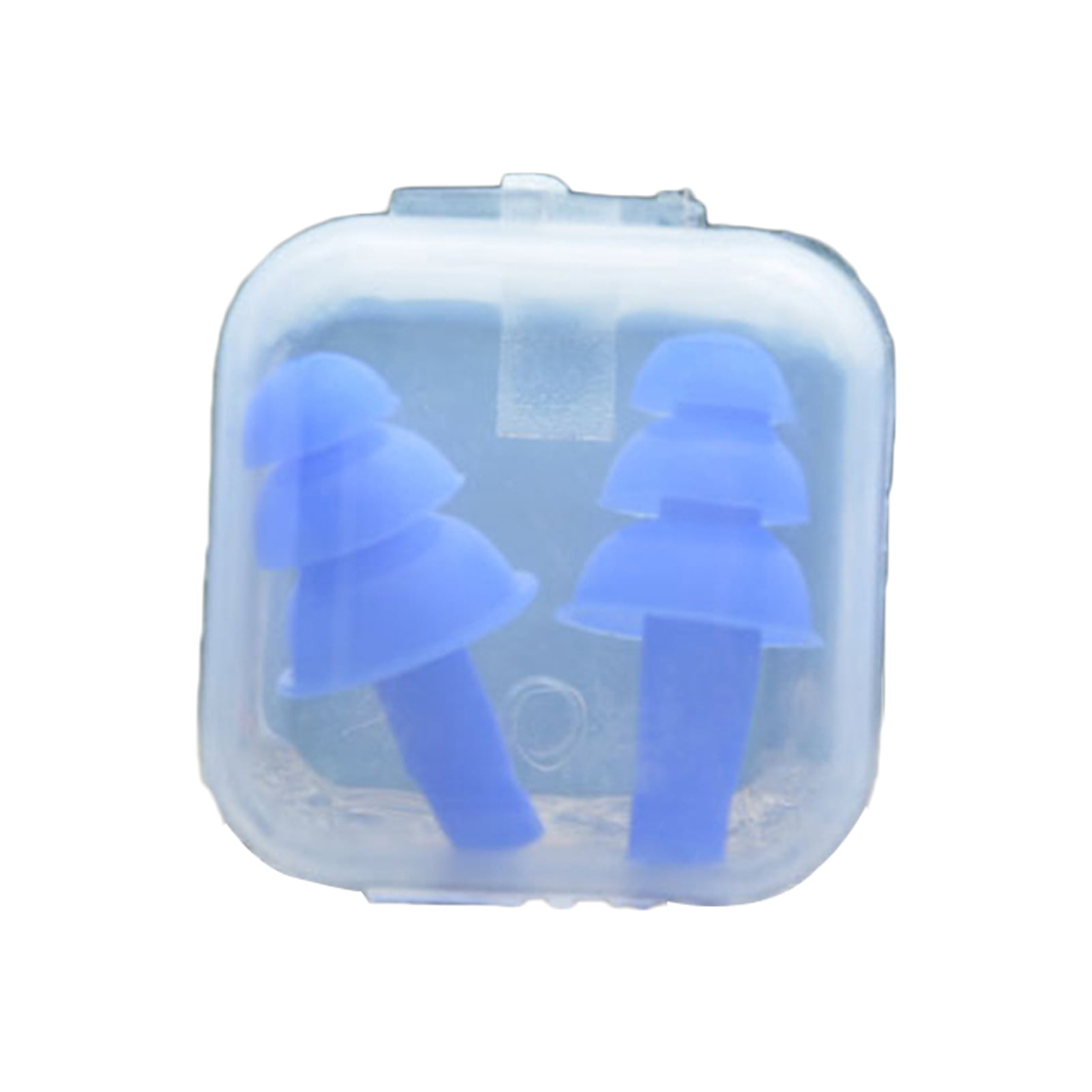 uxcell Pair Black Silicone Earplug Earphone for Swiming Training