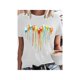 thumbnail image 1 of Women's Plus Size Casual T-Shirt with Heart Print - Crew Neck, Short Sleeve, Stretchy , Machine Washable, 1 of 6
