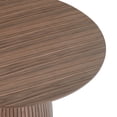 thumbnail image 5 of 47.24 inch Modern Dining Table for 4-8 Person, Multifunctional Wood Round Coffee Table, 5 of 7