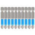 thumbnail image 4 of 10Pcs Electric Screwdriver Bit Set Anti Slip S2 Steel Cross Magnetic Drill Bits PH2 x 50mm, 4 of 5