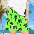 thumbnail image 2 of JoyHoop 2025 Girls Summer New Beach Shorts for Boys Coconut Tree Print Short Pants Children's Clothing Leaf Pattern Elastic Waist Kids Outfit, 2 of 4