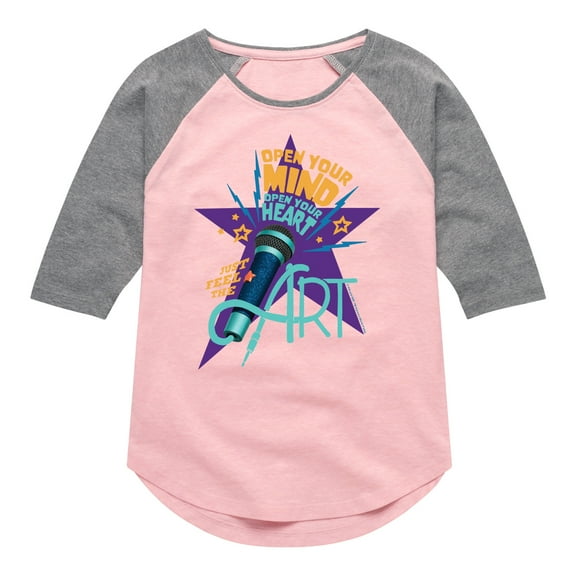 Karma's World - Open Your Mind, Open Your Mind - Toddler And Youth Girls Raglan Graphic T-Shirt