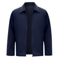 thumbnail image 3 of Men Blouses Wool Coats for Men Big And Tall Mens Winter Sweaters Pullovers Jacket Casual Cold Weather Jacket Lined Nylon Snowboarding Coat Pants Mens Winter Jackets under 40 Heavy Work Coat Dark Blue, 3 of 8