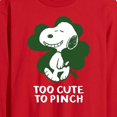 thumbnail image 2 of Peanuts -  Too Cute To Pinch - Men's Long Sleeve T-Shirt, 2 of 5