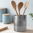 thumbnail image 4 of Stainless steel 2QT Utensil organizer Tools Caddy, Flatware Caddy Organizer for Kitchen Countertop Storage Dining Table Comfortable, utensil organizer for Kitchen Counter Matt/shiny, 4 of 4