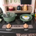 thumbnail image 4 of 65-Piece Kids Pretend Play Kitchen Set with Play Food, Pots, Pans, Utensils, Plates and Menu Board, 4 of 10