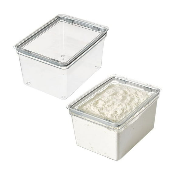 iDesign iD Fresh Large Tall Short Dry Goods Bin, Set of 2